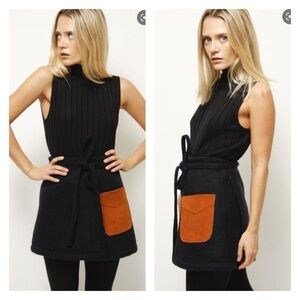NWT Cloak & Dagger Birkin Patch Pocket Wool Mini Wrap Skirt OS Cloak and Dagger